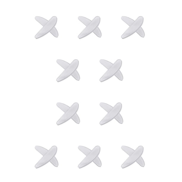 Guardurnaity Almohadillas para la nariz para anteojos, almohadillas para la nariz para anteojos, flexibles, de amplio, ligeras, para levantar Blanco 1.5 10piezas