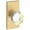 Lifetime Satin Brass, variant on Baldwin Pv.Ccy.Cfr Contemporary Crystal Privacy Door Knob Set - Brass