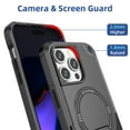 thumbnail image 5 of Phone Case Stealth Magnetic Holder Mobile Phone Case for IPhone15 with Lanyard Support Unlimited Charging Anti-drop Apple Protective Case, 5 of 10