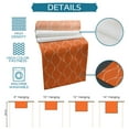 thumbnail image 7 of Table Runner Dresser Scarves 72 Inch Long, Moroccan Geometrical Stripe Texture Linen Dining Table Runners Orange Gradient Curved Line Tabletop Scarf for Wedding Holiday Party Kitchen, 7 of 7