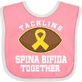 thumbnail image 3 of Inktastic Spina Bifida Awareness Ribbon Boys or Girls Baby Bib, 3 of 4