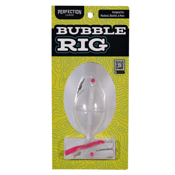Perfection Lures Bubble Rig Pink Top Water Ocean Fishing Lure for Saltwater Species