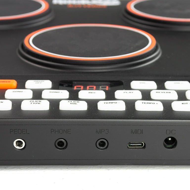 RockJam エレクトリックドラムキット RockJam Rechargeable Bluetooth Midi 7 Pad Tabletop Digital