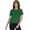 Green, variant on Short Sleeve Round Neck T-Shirts For Women Casual Summer Tee Top