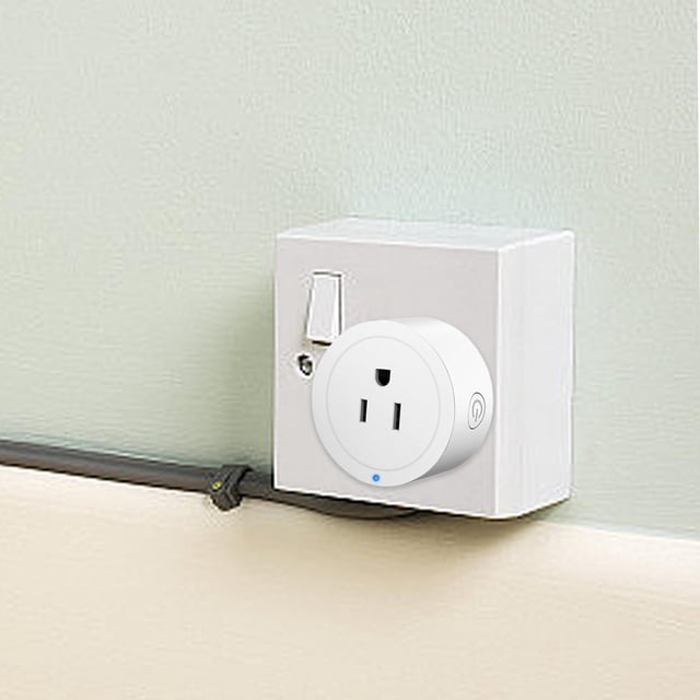 Toma De Corriente Inteligente Inalámbrica Para EE. UU., 110 V, 10 A, Enchufe Profesional, Diámetro De 5 Cm, Control Por Aplicación