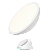Verilux HappyLight Halo - Cordless LED Light Therapy Daylight Lamp with 360° Magnetic Base & Rechargeable Battery for Portable, UV-Free, Full Spectrum 10,000 LUX Light, Adjustable Brightness & Color