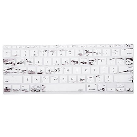 Mosiso Protective Keyboard Cover Skin for MacBook Air 11 Inch (Models: A1370 & A1465), Marble (Best Mac Keyboard 2019)