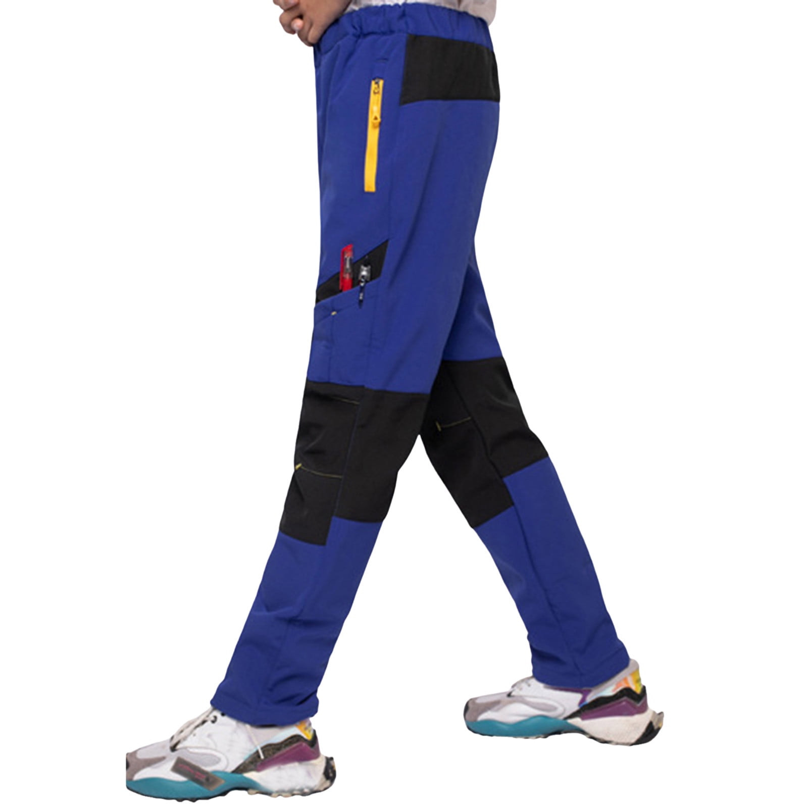 Fgnfyis Boys Winter Ski Pants with Patchwork Design and Insulated Warmth for Outdoor Sports and Casual Activities BU2 10-12 Years