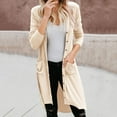 thumbnail image 2 of Kureaily Womens Long Sleeve Cardigan Casual Light Soft Knit Cardigan Sweater Coat Single Cardigan Autumn And Winter Mid Length Long Sleeve Buttons Womens Lightweight Cardigan, 2 of 4