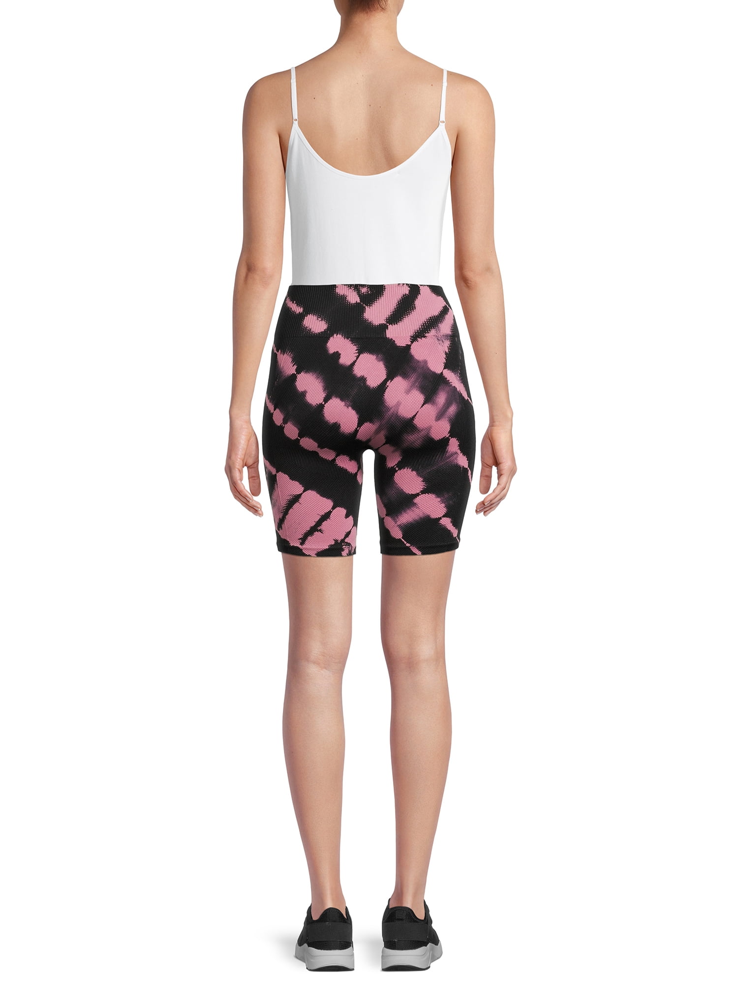 Avia Women's Seamless Tie-Dye Bike Shorts, 7” Inseam, Sizes XS-3XL