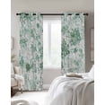 thumbnail image 3 of Green Botanical Blackout Curtains 72 Inches Long for Bedroom, Watercolor Spring Floral Summer Thermal Insulated Room Darkening Black Out Window Curtain Panels Grommet Drapes for Living Room, 3 of 8