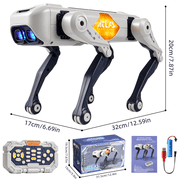 Zacro Robot Dog Toy for Kids, Interactive Remote Control Smart Robotic Pet for Boys & Girls Ages 6-12