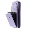 thumbnail image 3 of ELEHOLD for iPhone 15 Pro Wallet Crossbody Case Premium PU Leather Organ Card Slots Magnetic Closure Detachable Wrist Lanyard Shoulder Strap Flip Shockproof iPhone 15 Pro Cover,Purple, 3 of 10
