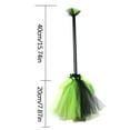 thumbnail image 2 of Zhourta Halloween Witch Flying Broomstick Party Costume Accessory Magic Broom for Wizard Dress Up and Spell Casting Decor, 2 of 6
