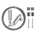 thumbnail image 2 of 5X Wall Mount Curtain Wire Rod Set for Art Display - Stainless Steel (5 Meter), 2 of 7