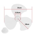 thumbnail image 1 of 16 Inch Household Plastic Fan Blade three Leaves with Nut Cover for Pedestal, 1 of 9