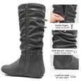 thumbnail image 4 of Ecetana Women's Slouchy Knee-High Boots with Flat Heel and Side Zipper, 4 of 7