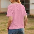 thumbnail image 4 of Lumtrix Summer Tops for Women Spring Short Sleeve Shirts Beach Vacation Plus Size Workout Tshirts Casual Clothes 2025 Pink M, 4 of 6
