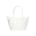 thumbnail image 3 of No Boundaries Women's Tote Bag, White with Lemon Embroidery, 3 of 5