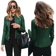 thumbnail image 4 of Chaqueta de traje de PU de cuero de moda para mujer de otoño e invierno, chaqueta pequeña de moda y elegante, 4 of 6