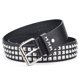 thumbnail image 1 of Nvzi Cinturón punk, cinturón de jeans con cuentas estilo gótico piramidal para hombres y mujeres (negro), 1 of 5