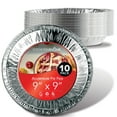 thumbnail image 1 of Moldes para tartas Stock Your Home de aluminio de 9 pulgadas (10 unidades), 1 of 7