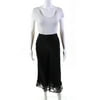 Paco Rabanne Womens Silk Skirt - Black Size 40