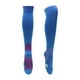 thumbnail image 1 of Calcetines de ciclismo únicos, antideslizantes, para exteriores, color azul y púrpura, tamaño M, neutros y universales, 1 par, combinación de colores, con lunares, 1 of 6