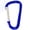 Blue, variant on 100 pcs - 1-7/8 inch Silver Aluminum Carabiner D Shape Round Edge, Keychain Clip, Spring Snap Key Chain Clip Hook
