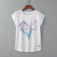 thumbnail image 1 of Puntoco Mujeres Casual Impresión Manga Corta O-cuello tops Camiseta Blusa tops Puntoco Puntoco-702, 1 of 7