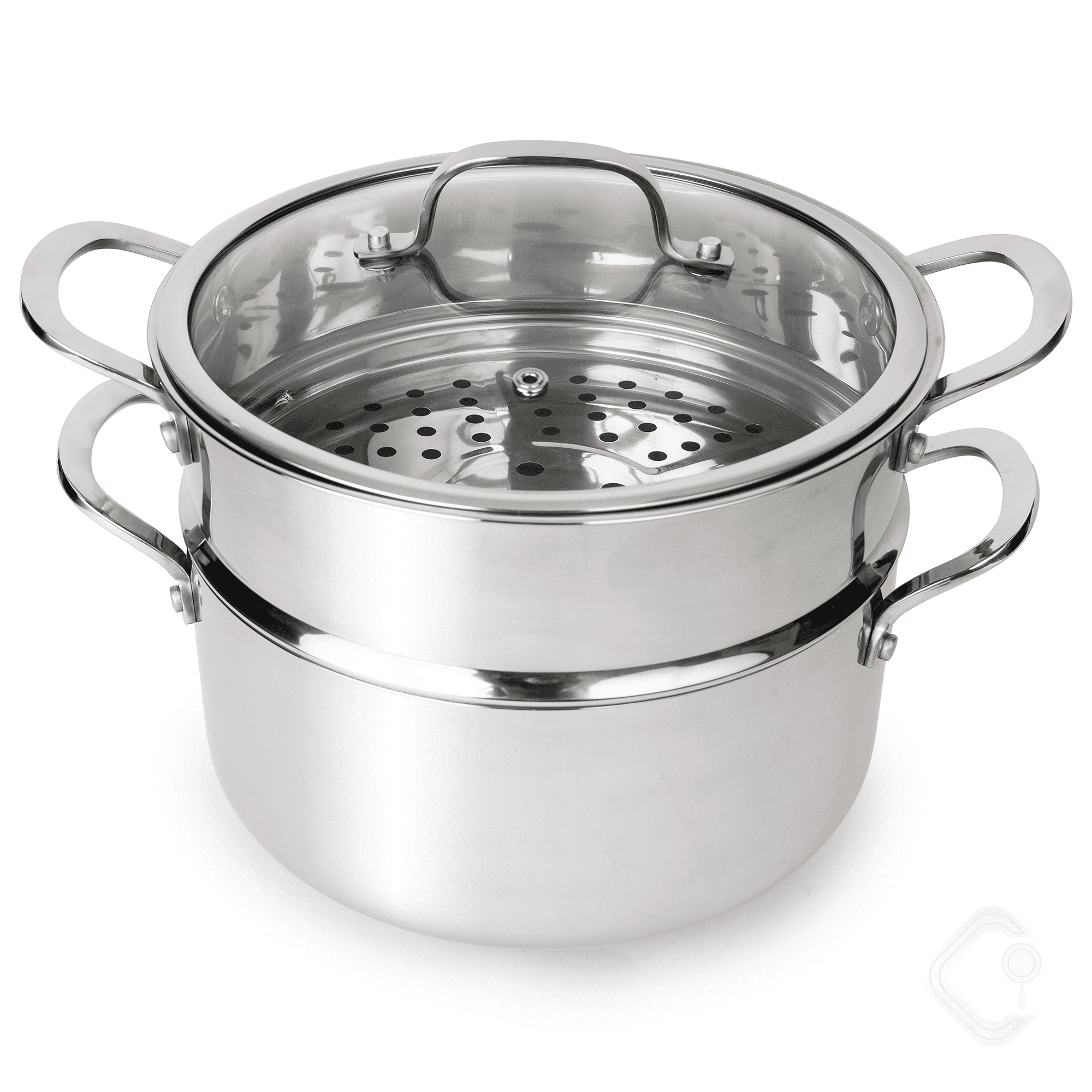 CoreClad 5Quart TriPly Stainless Steel Casserole with Stea
