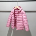 thumbnail image 2 of Mlqidk Kids Puffer Down Jackets with Hood for Boys Girls Ultralight Packable Cold Winter Lightweight Outerwear Pink 12-13 Years, 2 of 6