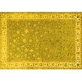 thumbnail image 1 of Ahgly Company Machine Washable Indoor Rectangle Persian Yellow Traditional Area Rugs, 2' x 4', 1 of 4