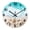 Blue5, variant on Analog Glass Blue Beach Wall Clocks Battery Operated 12 Inch | Round Sea Shell Wall Clocks for Living Room Bathroom Bedroom Kitchen Office Coastal Modern Wall Clock Non Ticking