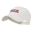thumbnail image 2 of USA Logo with Star Embroidered Cap - White OSFM, 2 of 5