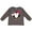 Charcoal Grey, variant on Inktastic Penguin Girl Snowflakes Girls Long Sleeve Toddler T-Shirt