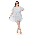 thumbnail image 1 of Vestido vaporoso Roman Fashion /Tallas Extras, 002 (Azul flores) azul 42, 1 of 5