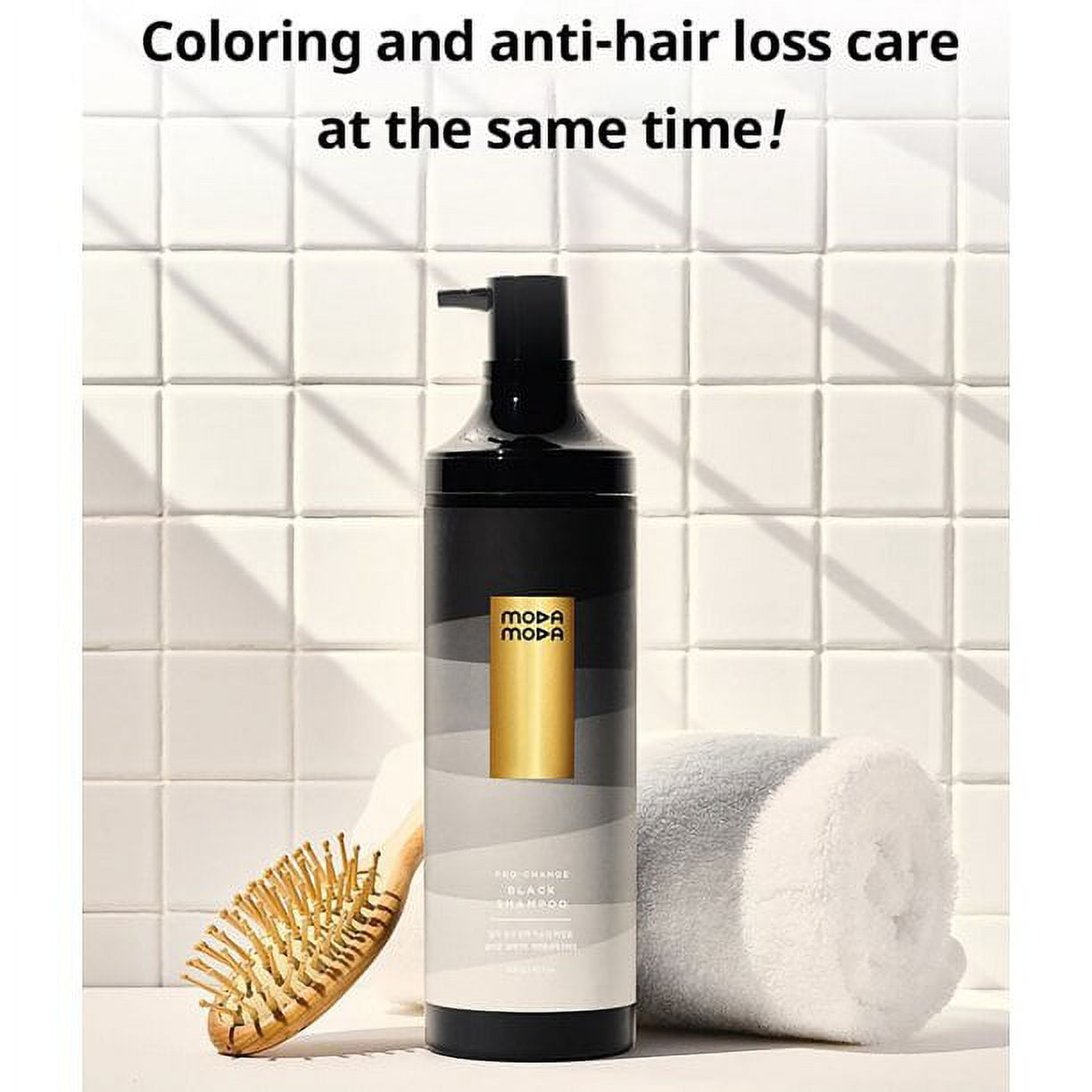 MODAMODA Pro Change Haircare Black Shampoo for Darkening