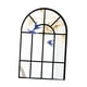 thumbnail image 1 of Espejo de arco decorativo de estilo rústico, marco de acrílico negro, decoración de pared para ventana. B, 1 of 8
