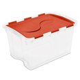 thumbnail image 1 of Sterilite 45L Orange Hinged Lid Storage Box, 1 of 5