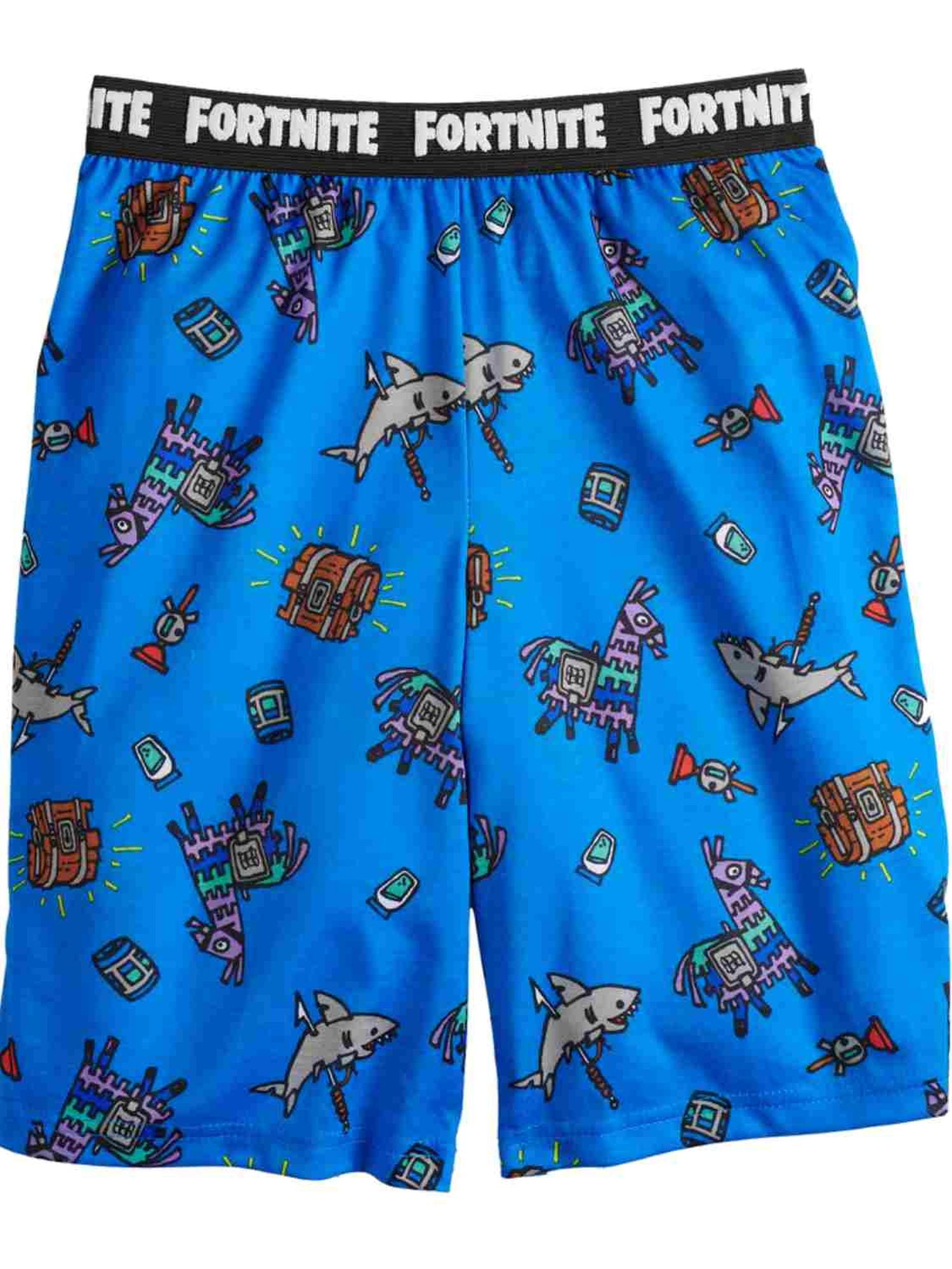 Fortnite Boys Blue Fortnite Loot Llama Pinata Pajama Bottoms Lounge