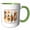 Green/White, variant on 3drose, Let the Colors of Fall Inspire You. Fall into the Season of Warmth, 11oz Mug