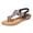 Black, variant on Womens Sandals Wedge Sandals for Women Rhinestone Elastic Ankle Strap Platform Sandals T-Strap Thong Flip Flops Shoes,Pink