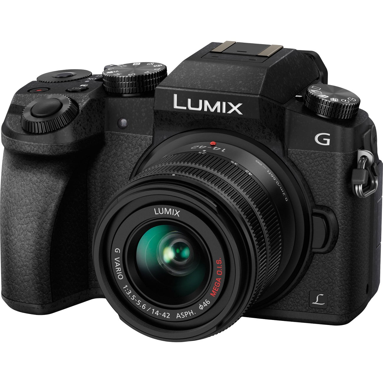 Panasonic Lumix DMC-G7 16 Megapixel Mirrorless Camera with Lens - 14 mm - 42 mm - Black (dmcg7kk)