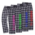 thumbnail image 2 of Adult Basketball Black and White Flannel Pants (Neon Pink, Adult X-Large), 2 of 2