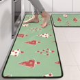 thumbnail image 2 of Kitchen Rugs Sets Of 2,Green Christmas Tree Pattern Anti Fatigue Kitchen Mat Rugs Non Slip Washable,Decorative Kitchen Floor Mats for Kitchen,Sink,Laundry,17"x47"+17"x47", 2 of 5