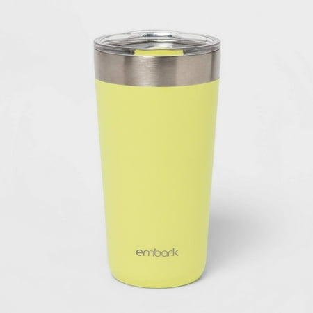 20oz Stainless Steel Lidded Tumbler Citron Green - Embark