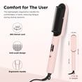 thumbnail image 7 of GEM Ionic Hair Straightener Brush with 4 Temperature Settings, LED Display, Dual Voltage, Pink, 7 of 7