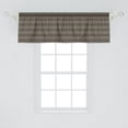 thumbnail image 2 of Ambesonne Tribal Valance Pack of 2, Aztec Pattern Triangle Wave, 54"X18", Tan and Dark Grey, 2 of 2