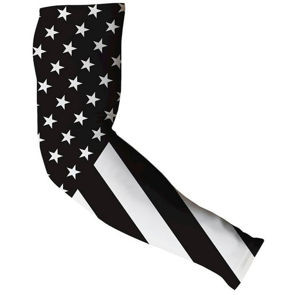 DAS COMPANIES Black and White US Flag Arm Sleeves